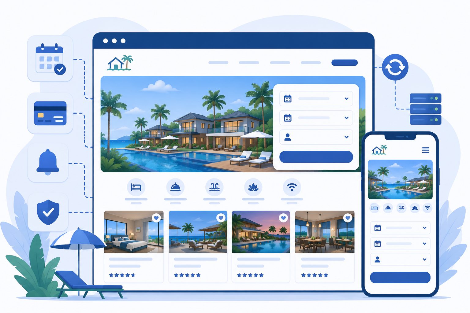 Website Resort Modern, Wajib Terintegrasi Sistem Reservasi