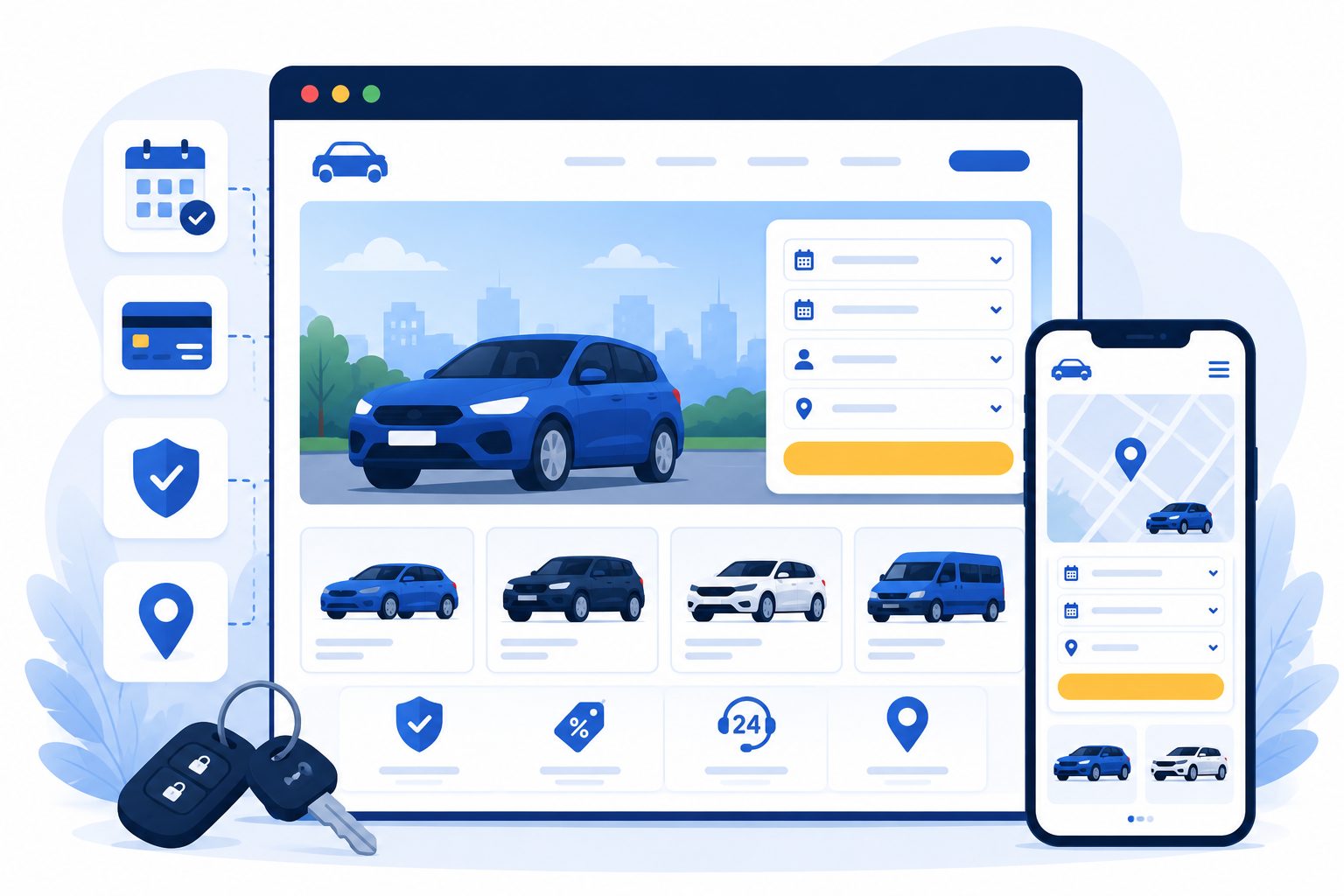 Website Rental Mobil, Harus Ada Booking Online